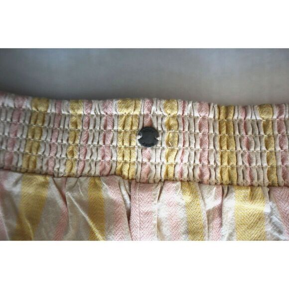 Roxy ERJNP03416 Sz S Changing Everything Casual Beach Pant Yellow Pink Stripe - Picture 6 of 12